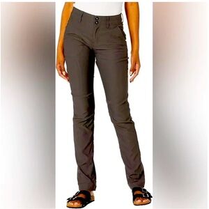 Prana Women’s Alana hiking pants size 10 Dark iron grey straight leg stretch